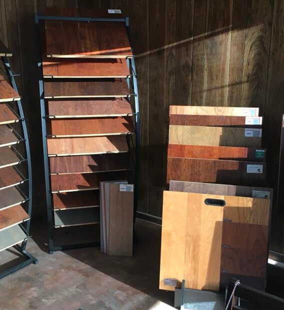 wood flooring showroom